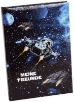 goldbuch Freundebuch Raumschiff ca. DIN A5 liniert,...