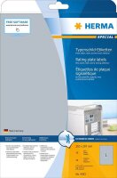 HERMA Typenschild-Etiketten 4593 silber 210,0 x 297,0 mm,...
