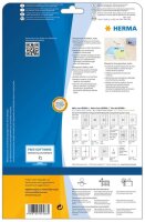 HERMA Folienetiketten 4586 transparent 97,0 x 42,3 mm, 10 Blatt