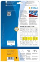 HERMA wetterfeste Folienetiketten 4582 weiß 66,0 x 33,8 mm, 10 Blatt