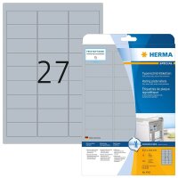 HERMA Typenschild-Etiketten 4592 silber 63,5 x 29,6 mm,...