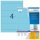 HERMA Ordneretiketten 4298 blau, 100 Blatt