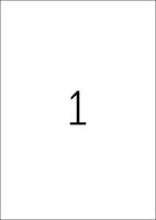 HERMA Folien-Kraftklebe-Etiketten 9542 weiß 420,0 x 297,0 mm, 10 Blatt