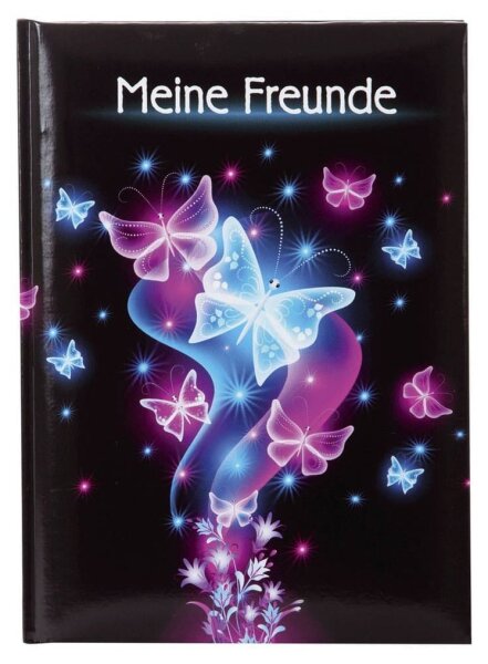 goldbuch Freundebuch Schmetterling ca. DIN A5 liniert, mehrfarbig Softcover 88 Seiten, 1 St.