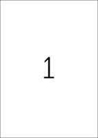 HERMA Folienetiketten 4585 transparent 210,0 x 297,0 mm, 10 Blatt