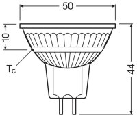 OSRAM LED-Lampe Base GU5.3 3,8 W klar, 5 St.
