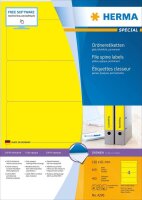 HERMA Ordneretiketten 4296 gelb, 100 Blatt