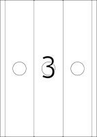 HERMA Hängeordneretiketten 5167 weiß, 25 Blatt