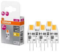 OSRAM LED-Lampe Base PIN MICRO GU4 1 W klar, 5 St.