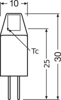 OSRAM LED-Lampe Base PIN MICRO GU4 1 W klar, 5 St.