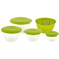 WESTMARK Schüssel-Set Olympia transparent/grün 9-tlg., 1 Set