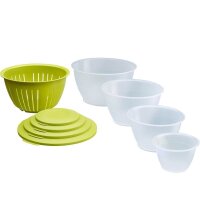 WESTMARK Schüssel-Set Olympia transparent/grün 9-tlg., 1 Set
