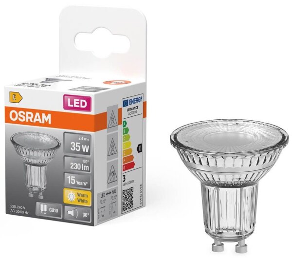 OSRAM LED-Lampe Star PAR16 GU10 2,4 W klar, 1 St.