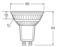 OSRAM LED-Lampe Star PAR16 GU10 2,4 W klar, 1 St.