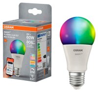 OSRAM LED-Lampe SMART+ MATTER Classic A60 E27 9 W matt, 1...
