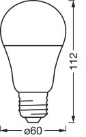 OSRAM LED-Lampe SMART+ MATTER Classic A60 E27 9 W matt, 1 St.
