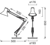 OSRAM Office Line Desk Retro LED Tischlampe weiß 9 W