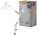 OSRAM Office Line Desk Retro Clip LED Tischlampe weiß 9 W mit Tischklemme