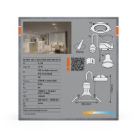 OSRAM Spotlight Recess  LED Einbaustrahler silber 4,3 W