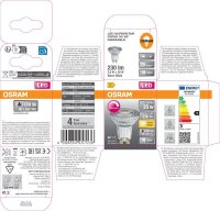 OSRAM LED-Lampe Superstar PAR 16 GU10 2,4 W klar, 1 St.