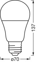 OSRAM LED-Lampe SMART+ MATTER Classic A100 E27 14 W matt, 1 St.