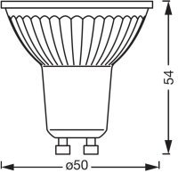 OSRAM LED-Lampe SMART+ MATTER SPOT GU10 4,7 W Drahtlose...