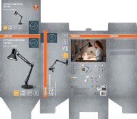 OSRAM Office Line Desk Retro LED Tischlampe schwarz 9 W