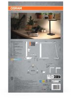 OSRAM Office Line Desk Banker LED Schreibtischlampe schwarz 7 W