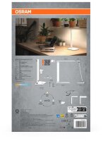 OSRAM Office Line Desk Banker LED Schreibtischlampe weiß 7 W