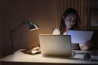 OSRAM Office Line Desk Pear Clip E27 LED Schreibtischlampe schwarz 11 W mit Tischklemme