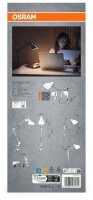 OSRAM Office Line Desk Pear Clip E27 LED Schreibtischlampe schwarz 11 W mit Tischklemme