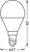 OSRAM LED-Lampe SMART+ MATTER Classic P40 E14 4,9 W matt, 1 St.