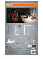 OSRAM Office Line Desk Banker Inductive Charging LED Schreibtischlampe schwarz 17 W