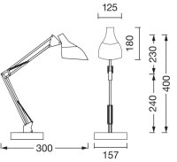 OSRAM Office Line Desk Pear E27 LED Tischlampe weiß 11 W