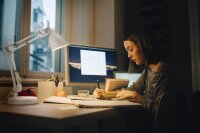 OSRAM Office Line Desk Pear E27 LED Tischlampe weiß 11 W