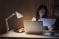 OSRAM Office Line Desk Pear Clip E27 LED Schreibtischlampe weiß 11 W mit Tischklemme