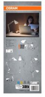 OSRAM Office Line Desk Pear Clip E27 LED Schreibtischlampe weiß 11 W mit Tischklemme