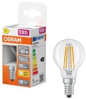 OSRAM LED-Lampe Star Classic P40 E14 3,4 W klar, 1 St.