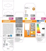 OSRAM LED-Lampe Star Classic P40 E14 3,4 W klar, 1 St.