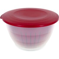 WESTMARK Schüssel-Set Olympia transparent/rot 9-tlg., 1 Set