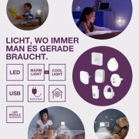 OSRAM LED-Außenleuchte mit Bewegungsmelder NIGHTLUX Hall, silber 0,25 W, 1 St.