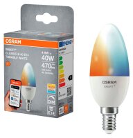 OSRAM LED-Lampe SMART+ MATTER Classic B40 E14 4,9 W matt,...