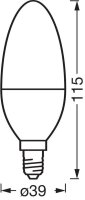 OSRAM LED-Lampe SMART+ MATTER Classic B40 E14 4,9 W matt, 1 St.