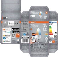 OSRAM LED-Lampe SMART+ MATTER Classic B40 E14 4,9 W matt, 1 St.