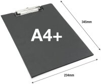 RAPESCO® Klemmbrettmappe VFDCB0B3 DIN A4 schwarz Karton, 1 St.
