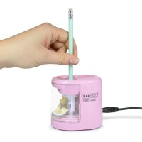 RAPESCO® elektrischer Anspitzer PS12 rosa