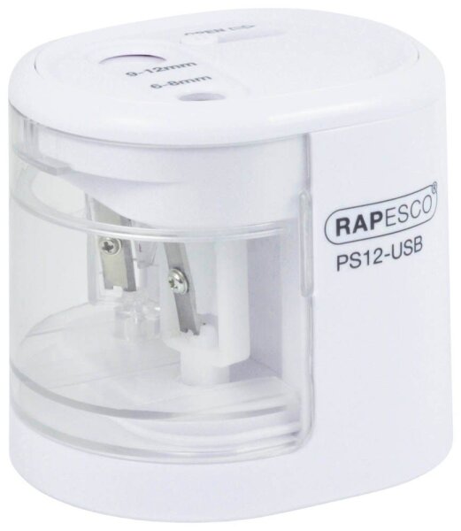 RAPESCO® elektrischer Anspitzer PS12 weiß