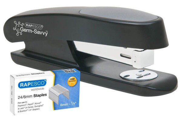 RAPESCO® Heftgerät Germ-Savvy ECO Sting Ray schwarz, 1 St.