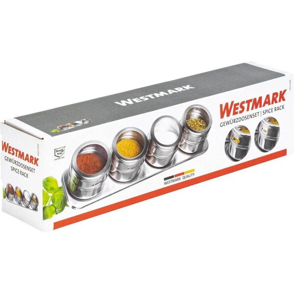 WESTMARK Gewürzregal silber, 5-tlg., 1 Set