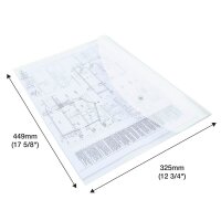 RAPESCO® Dokumententaschen ECO GRS DIN A3 transparent klar, 10 St.